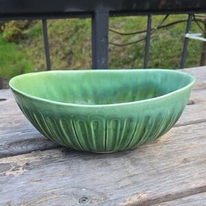 Green Ceramic Decorative Bowl - Unbranded